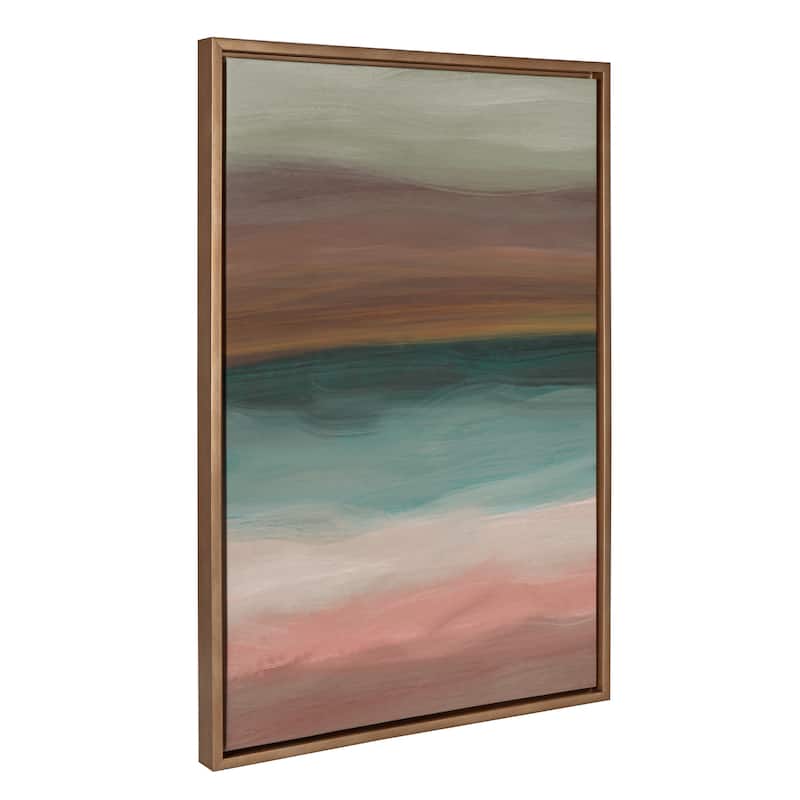 Kate and Laurel Sylvie Peace Framed Canvas by Oris Eddu