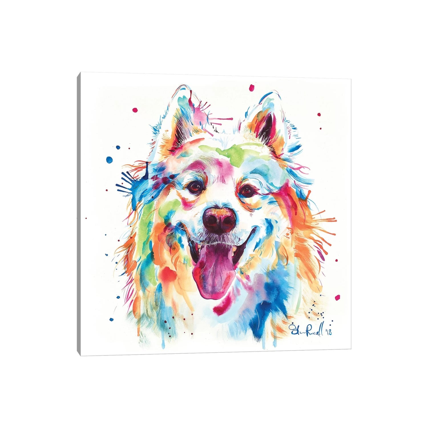 iCanvas "Samoyed" by Weekday Best Canvas Print