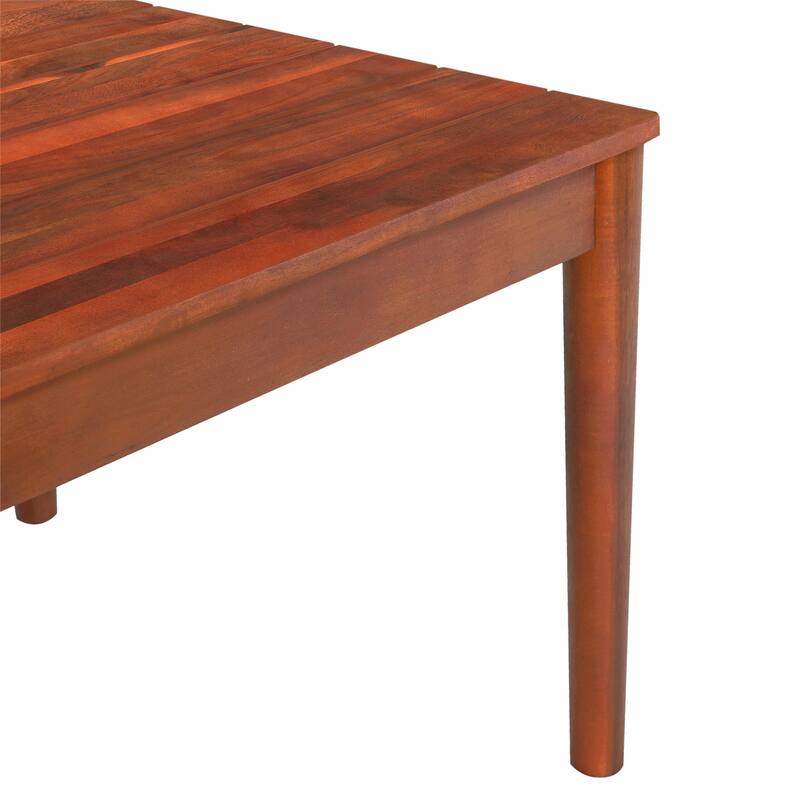 Coffee Table with Sliding Tabletop, Featuring sleek slat paneling