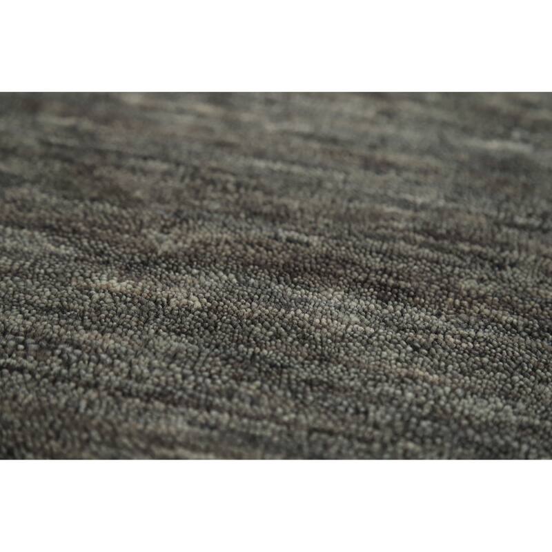 Oriental Grey Tribal Gabbeh Indian Rug Hand-Knotted Wool Carpet - 2'6" x 5'6"