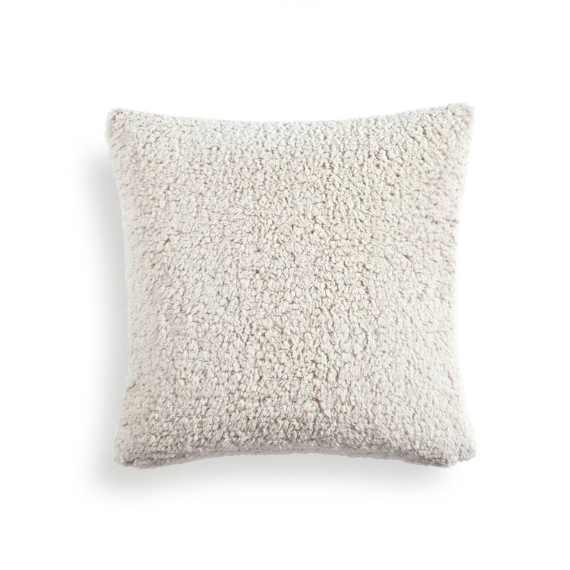 Lush Decor Cozy Soft Sherpa Reversible Decorative Pillow Cover - Neutral