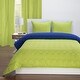 preview thumbnail 5 of 3, Lil' Sis Lime and Cobalt Blue Reversible Comforter set