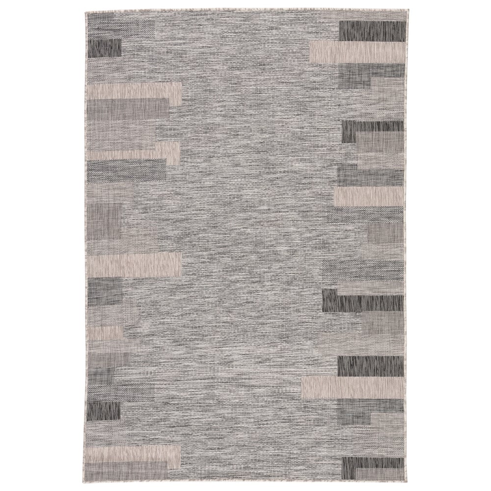 Nikki Chu by Jaipur Living Nikea Indoor/ Outdoor Geometric Gray Area Rug