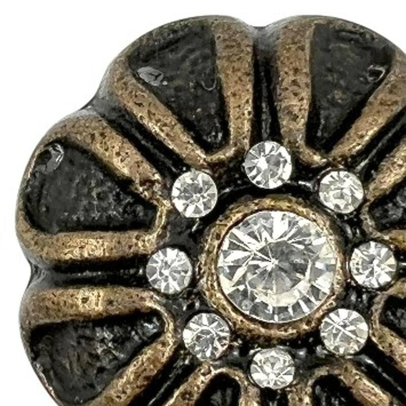 HomeRoots Set of Six Black And Gold Scalloped Knob Iron Drawer Pull Knobs - 6.25 in. x 4.00 in. x 3.50 in.