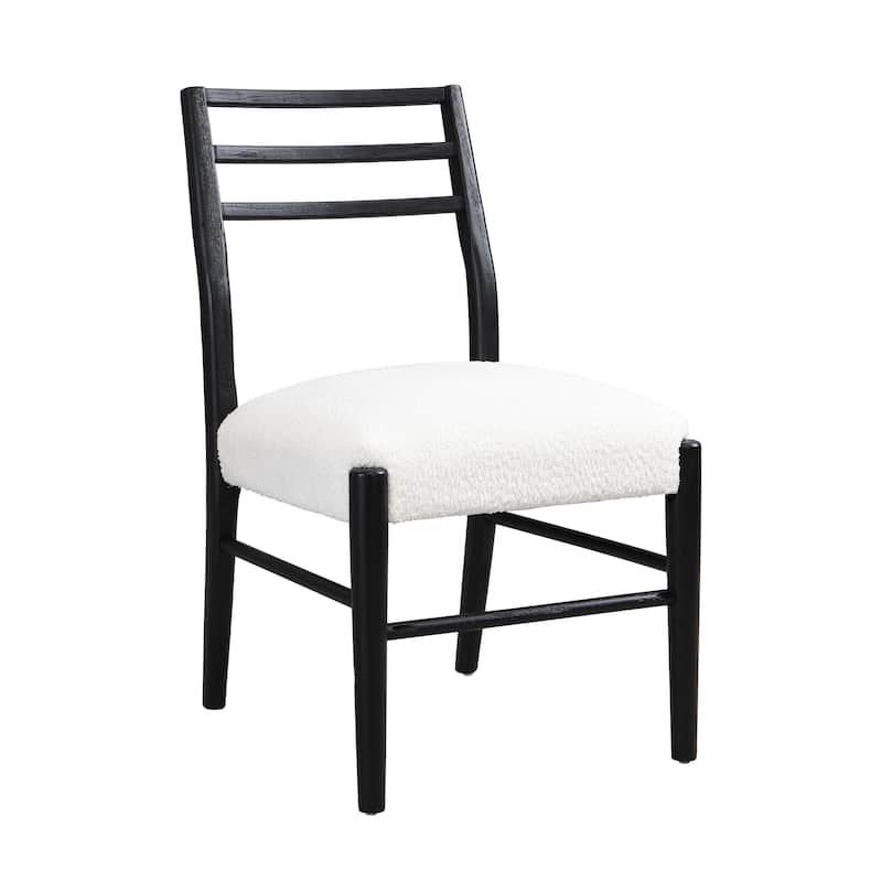 Fescue Fabric and Rubberwood Upholstered Dining Chairs (Set of 2) by Christopher Knight Home