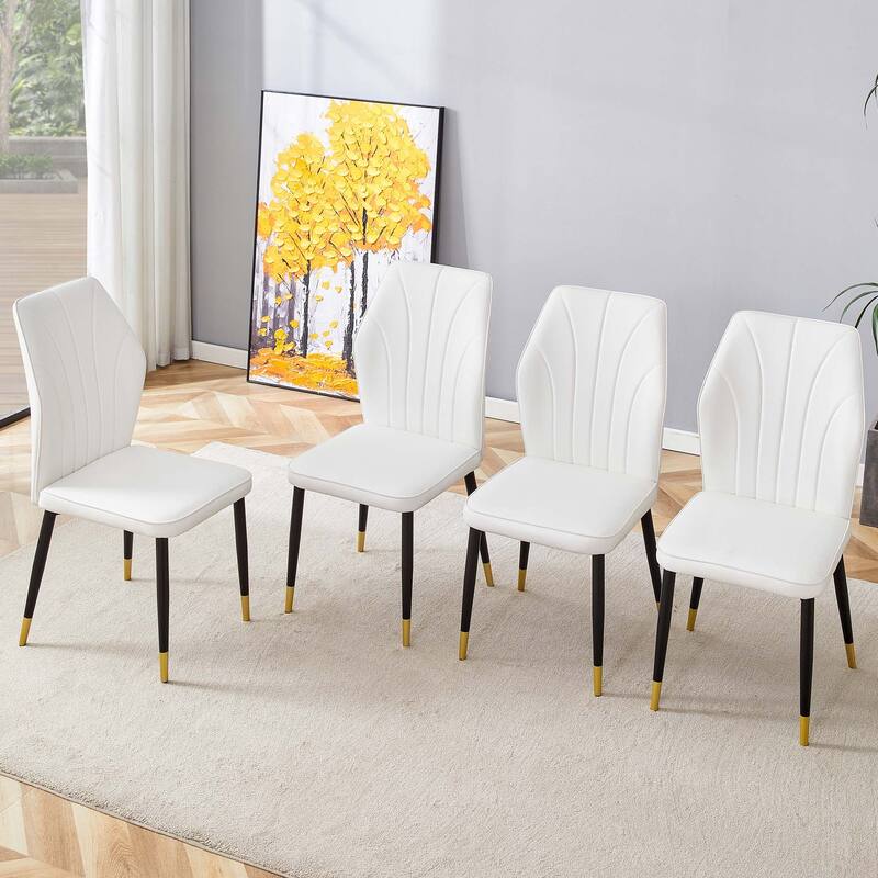 4PCS PU Dining Chairs
