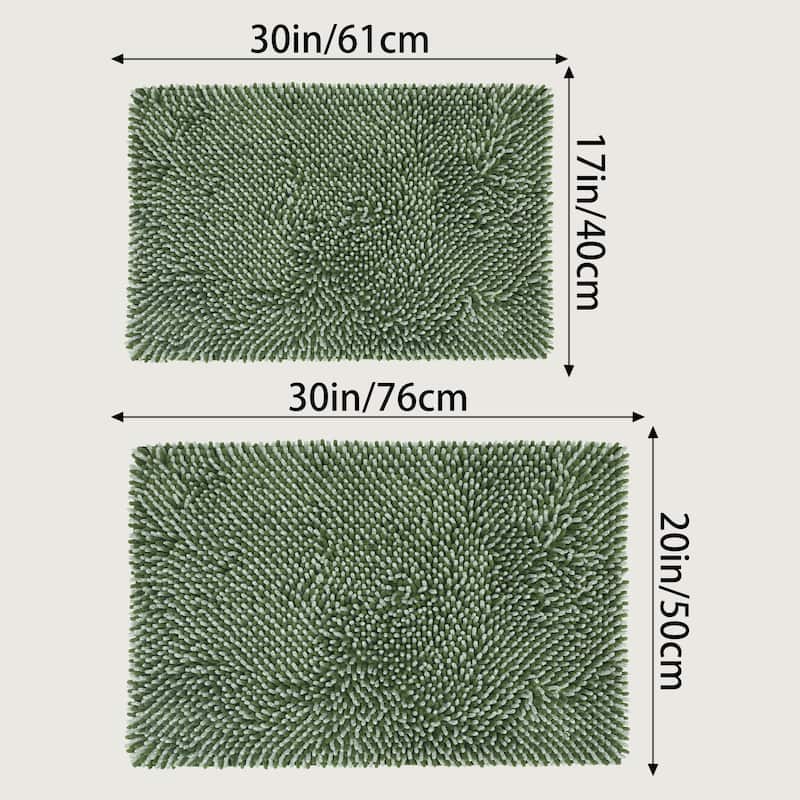 Non Slip Absorbent Chenille Bathmat Home Home Accessories Soft Lightweight Shower Bathroom