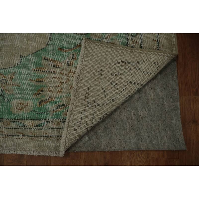Hand Knotted Oriental 100% Wool Carpet Transitional Floral Beige & Ivories Anatolian Area Rug - 8' 3'' X 5' 3''