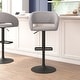preview thumbnail 105 of 178, Vinyl Adjustable Height Barstool with Rounded Mid-Back