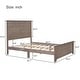 preview thumbnail 14 of 30, Farmhouse Wooden Platform Bed with Panel Headboard for Teen Room