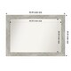 preview thumbnail 79 of 119, Dove Greywash Framed Non-Beveled Custom Wall Mirror, Bathroom Vanity Mirror Outer Size: 50 x 35