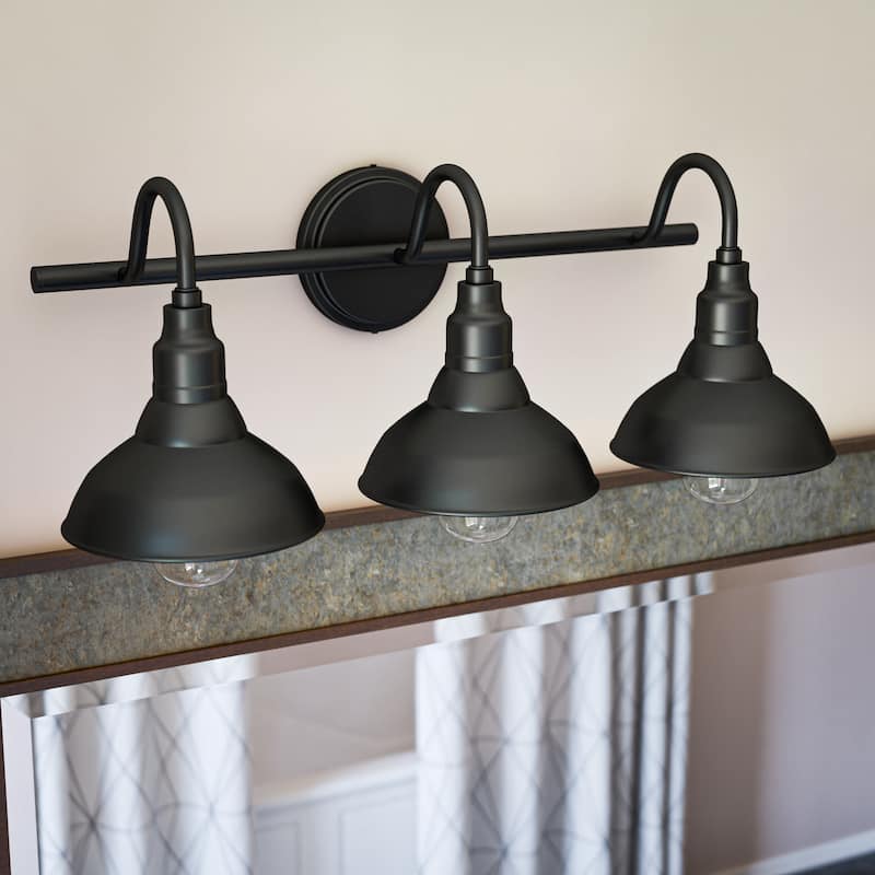 Kenroy Home Dale 3-Light Vanity Light - Sand Black