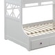 preview thumbnail 4 of 6, Twin/Full Bunk Bed with Storage Ladder & Drawers