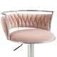 preview thumbnail 137 of 155, Velvet Upholstered Adjustable Bar Stool Swivel Counter Chair Set of 2