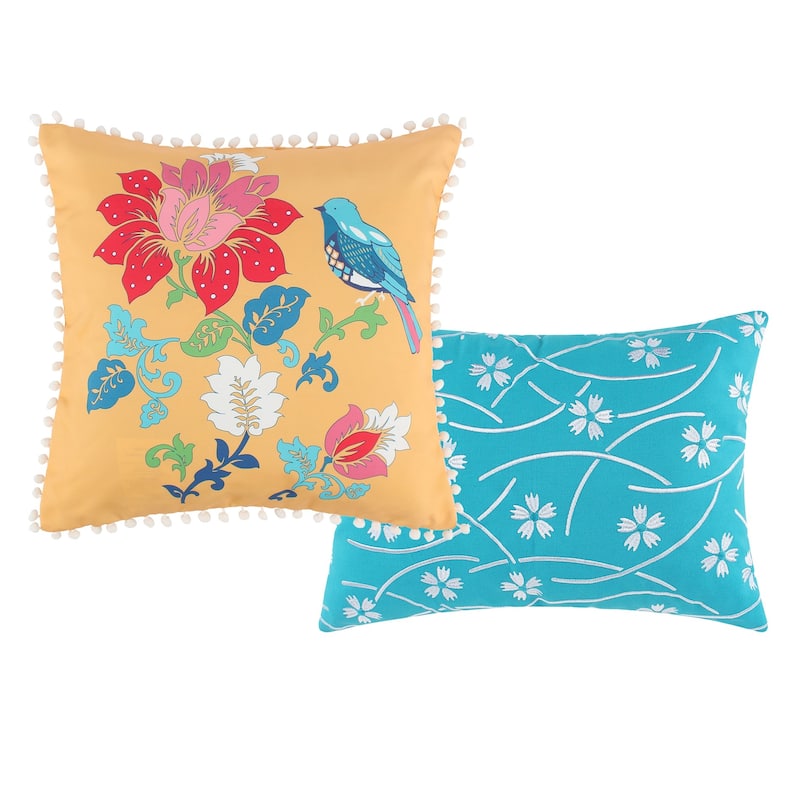 Greenland Home Fashions Thalia Decorative Pillows (Set of 2 Pillows)