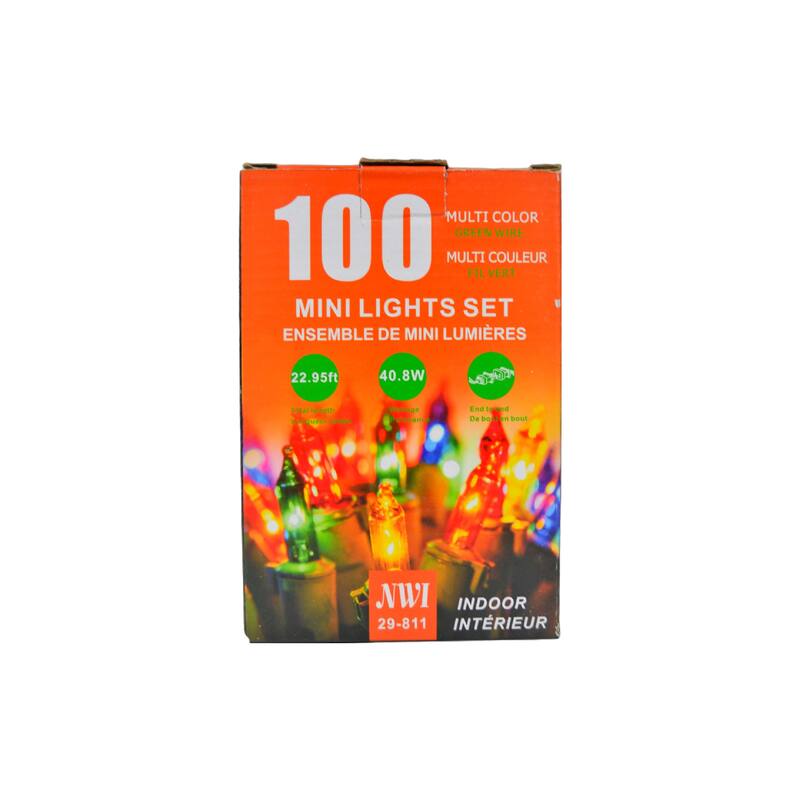 100 Lt Indoor Mini Light Set (Multi Bulbs) Set of 2 Bed Bath