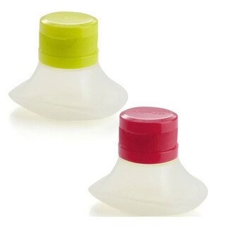 Dressing 2-Go Leak-Proof Reusable Silicone Travel Salad Dressing Container  Set - Great for Work, School Lunches - Bed Bath & Beyond - 35274280