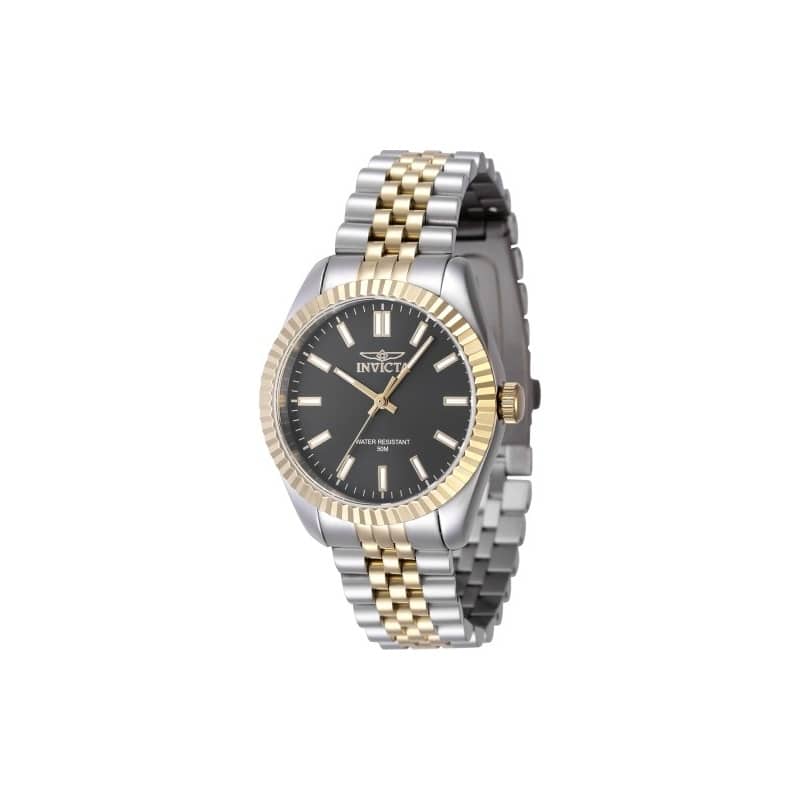 Invicta Women's 47499 Specialty Quartz 3 Hand Black Dial Watch