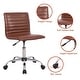 preview thumbnail 4 of 39, Home Office Desk Chair Task Chairs Swivel Ribbed Task Vanity Chair
