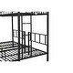 preview thumbnail 10 of 11, Twin Size Metal Triple Twin Bunk Bed Can Be Separated into 3 Twin Beds/Bunk Bed for Three/ Safety Guardrail