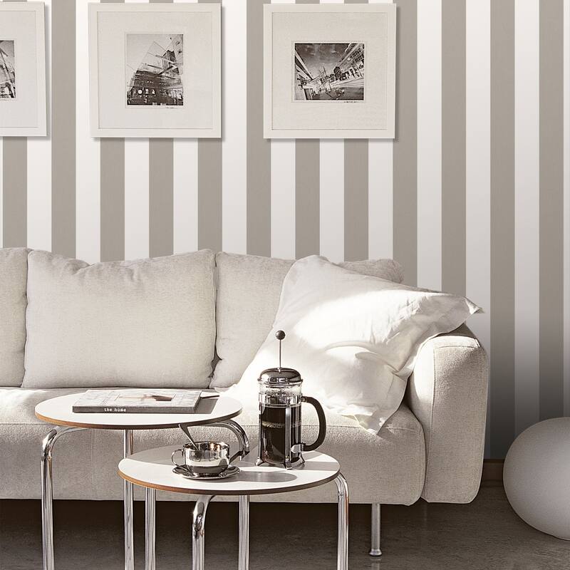 Galerie Wallcoverings Smart Stripes 2 Surface Stripe Vinyl on Non-Woven Matte Wallpaper Roll