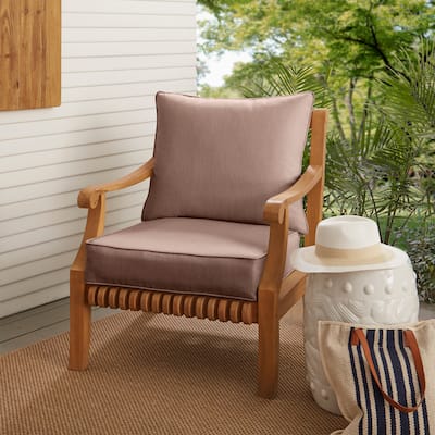 Pink Deep Seating Corded Chair Pillow and Cushion Set by Havenside Home