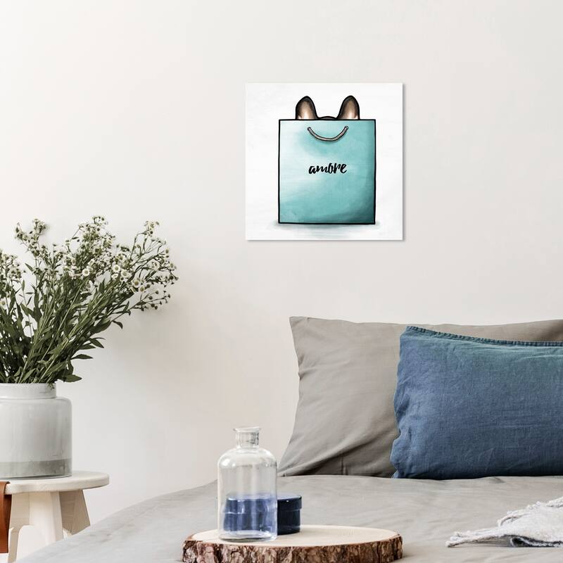 Wynwood Studio Canvas Fashion and Glam Amore Bag Green and Mint Green Glam Wall Art Canvas Print - 12 x 12