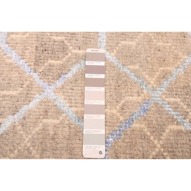 ECARPETGALLERY Hand-knotted Tangier Taupe Silk, Wool Rug - 5'3 x 7'11