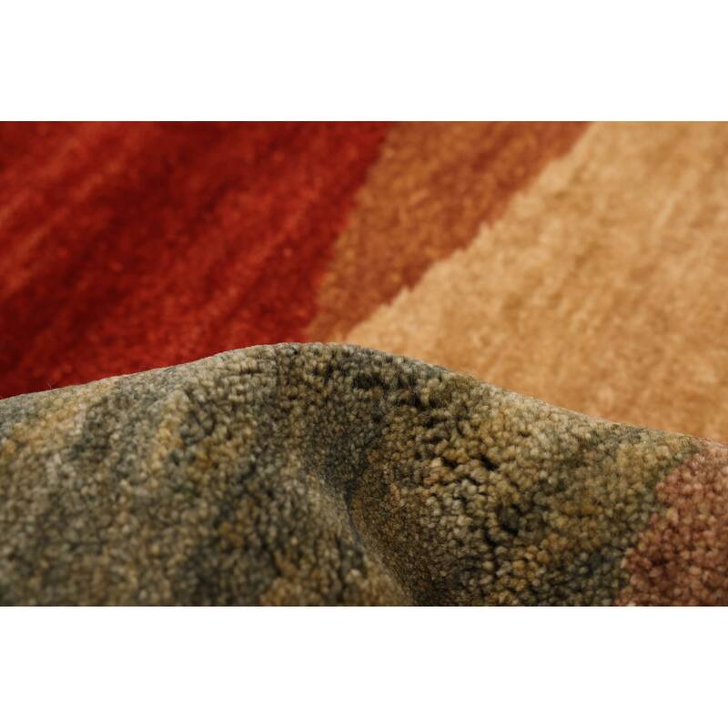 ECARPETGALLERY Hand-knotted Peshawar Ziegler Green Wool Rug - 5'1 x 6'11