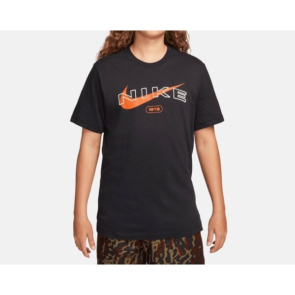 men's nike embroidered swoosh tee