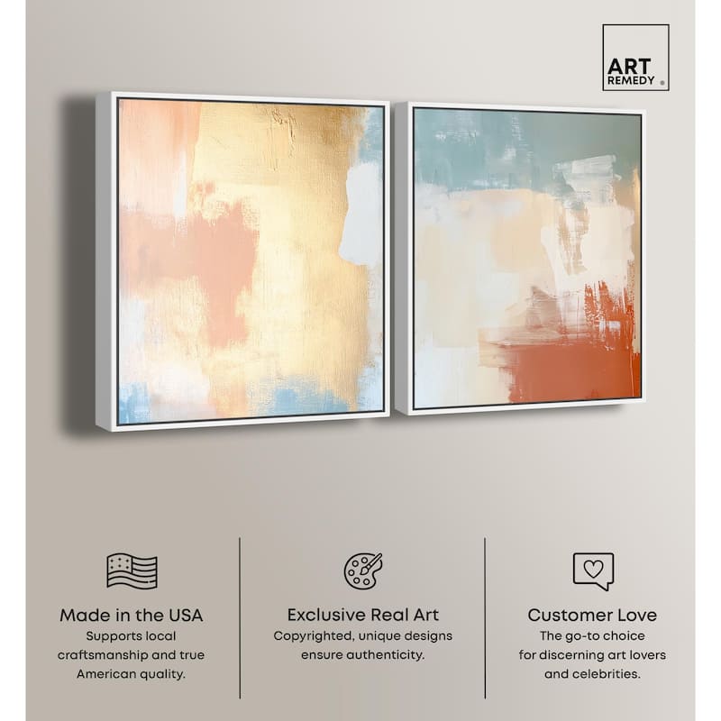 Painted Serenity I Canvas Set of 2 by Art Remedy