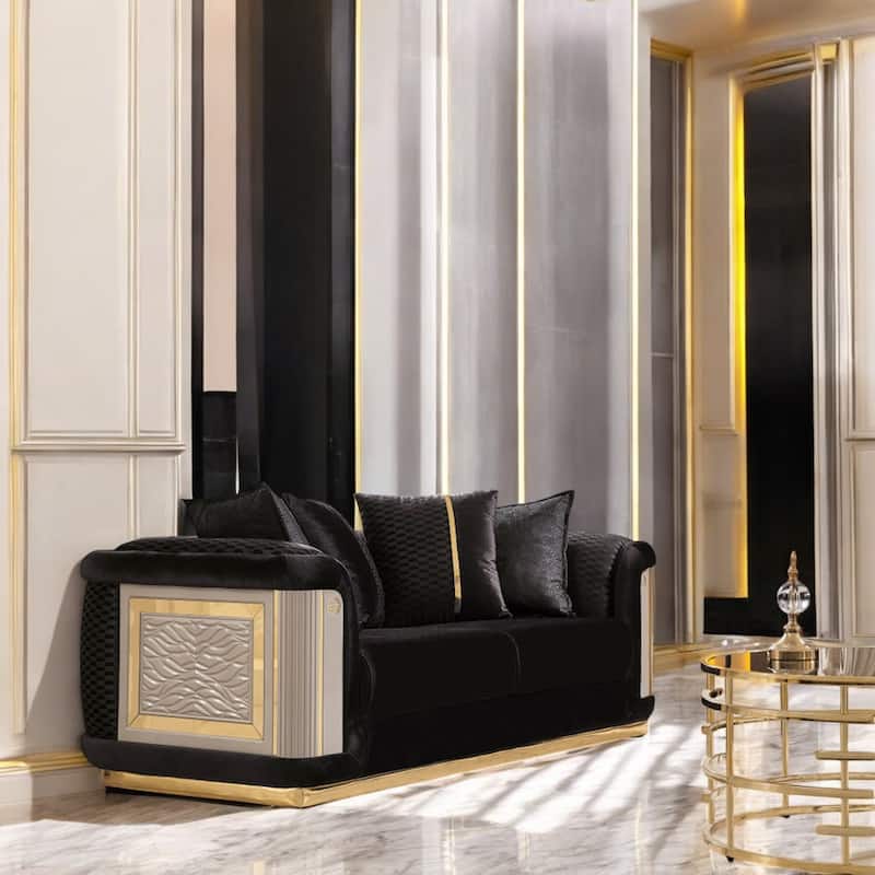 Divinia 2 Pieces Living Room Sets 2 Sofa 2 Chair