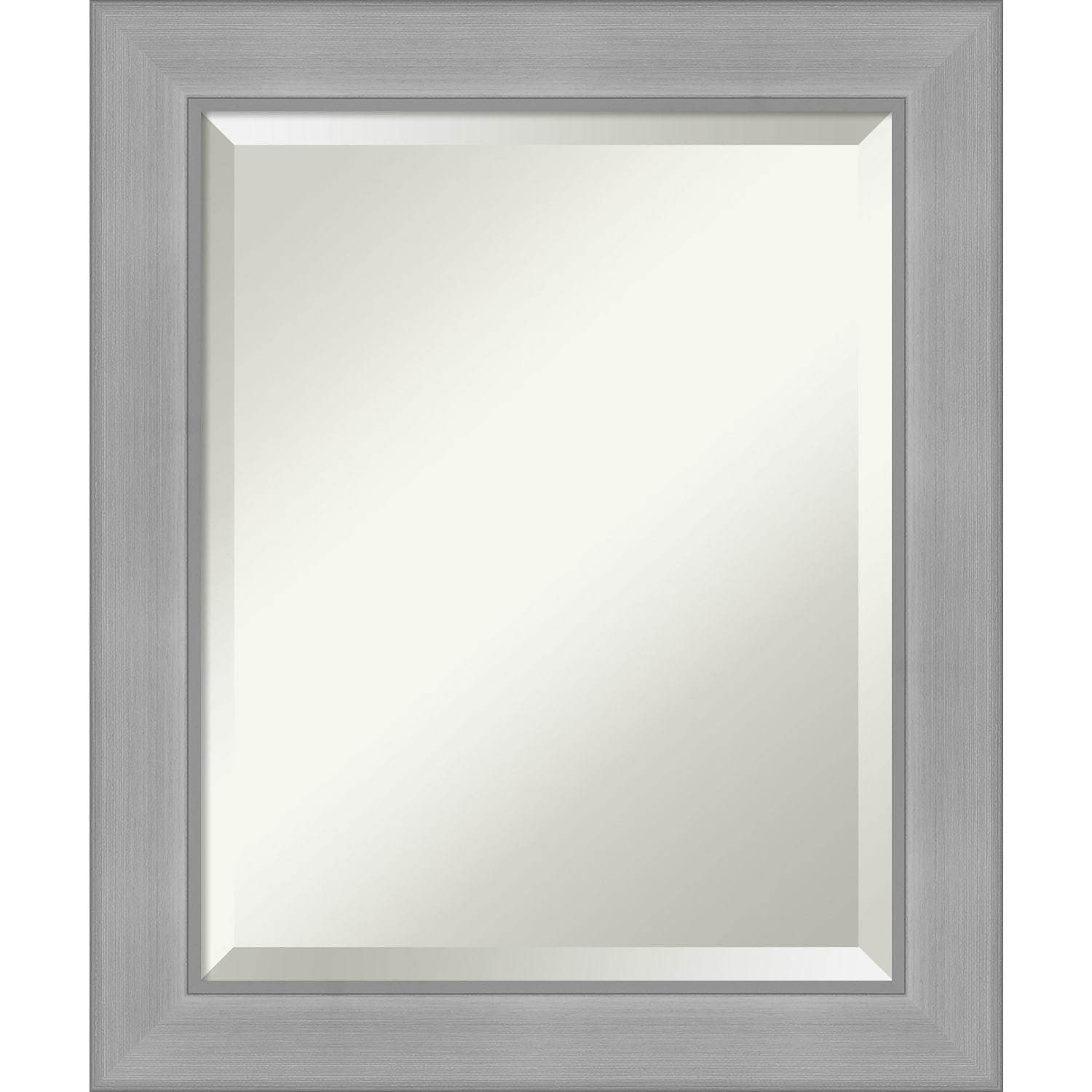 Vista Brushed Nickel Bathroom Vanity Wall Mirror Overstock 31481789