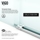 preview thumbnail 23 of 29, VIGO Elan Clear Adjustable Frameless Sliding Shower Door