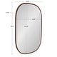 preview thumbnail 50 of 92, Kate and Laurel Caskill Capsule Framed Wall Mirror