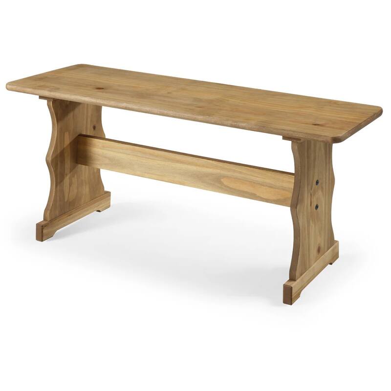 OS Home and Office Furniture Model COR805 Solid Pine Corner Dining Booth in Corona Brown