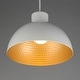 preview thumbnail 6 of 8, Maxim 35144 Rockport 12" Wide Pendant with Hammered Metal Shade