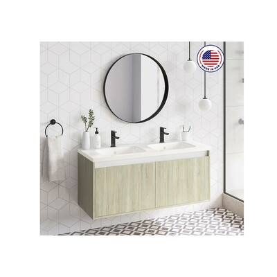 48" Modern Bathroom Vanity Cabinet Village | Sahalie Pine | 48 X 20 X 18 in