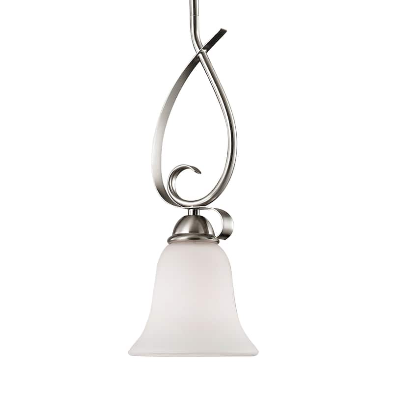 Brighton 6-inch Wide 1-Light Mini Pendant in Brushed Nickel - 6in W x 6in D x 6in H