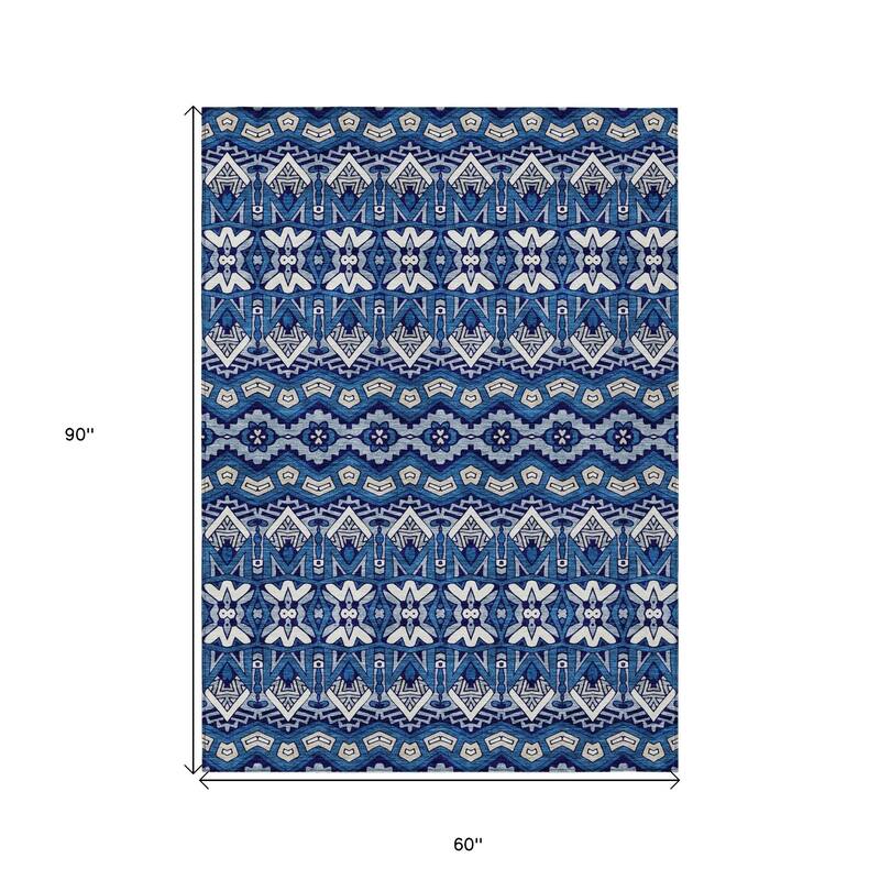 HomeRoots Moroccan Transitional Rectangle Outdoor Rug