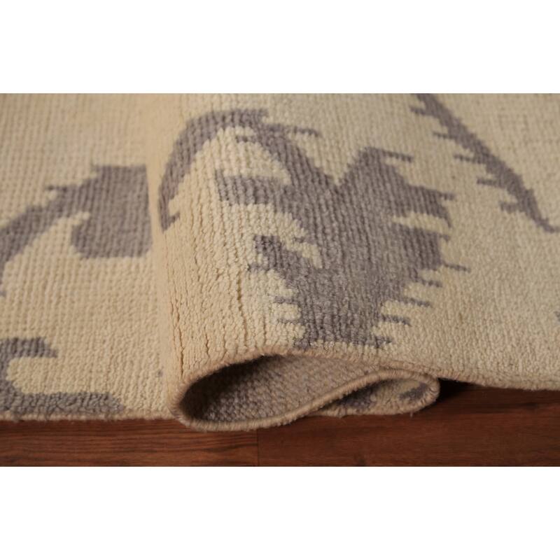 Moroccan Oriental Area Rug Handmade Wool Carpet - 5'1" x 7'11"