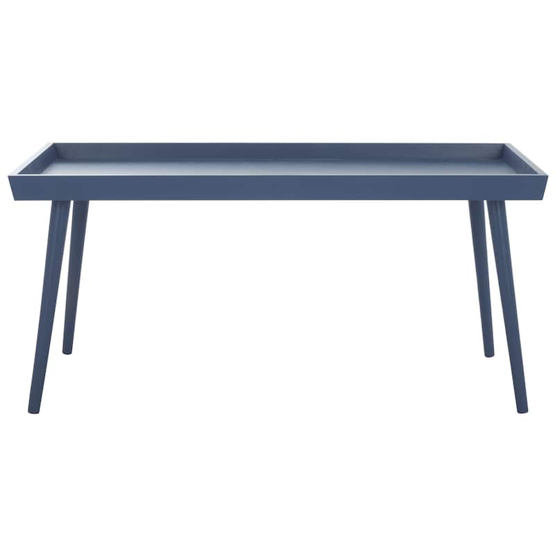 SAFAVIEH Parlee Antique White Coffee Table with Tray - 41.8" x 21.8" x 19" - 42"W x 22"D x 19"H