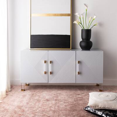 SAFAVIEH Home Poppy 3-Door Sideboard - 62"W x 16"D x 30"H