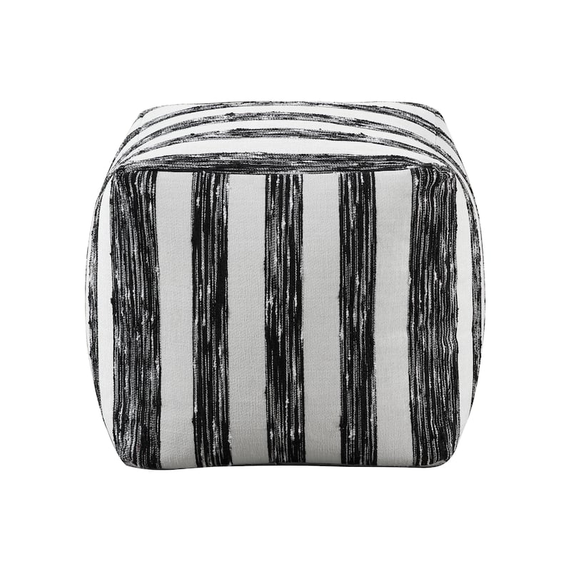 Ossela Fabric Square Pouf