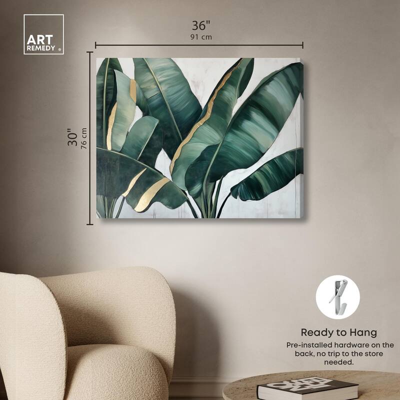 Jungle Jewel Jade I Canvas by Art Remedy, Gallery Wrapped