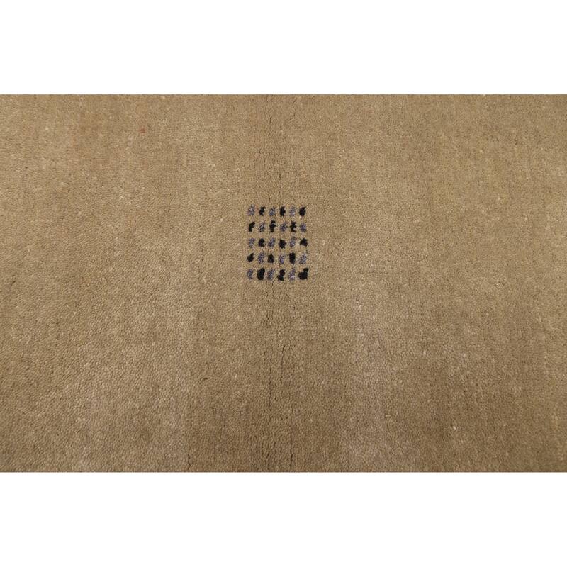 ECARPETGALLERY Hand Loomed Kashkuli Gabbeh Sage Wool Rug - 4'7 x 6'5