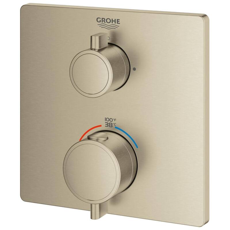 Grohe Grohtherm Dual Function Thermostatic Valve Trim Only with Double