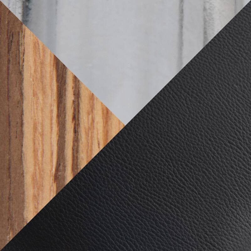 Porch & Den Studded Naldi 26" Fixed-Height Counter Stool with Bent Wood Legs & Round Footrest (Set of 2)