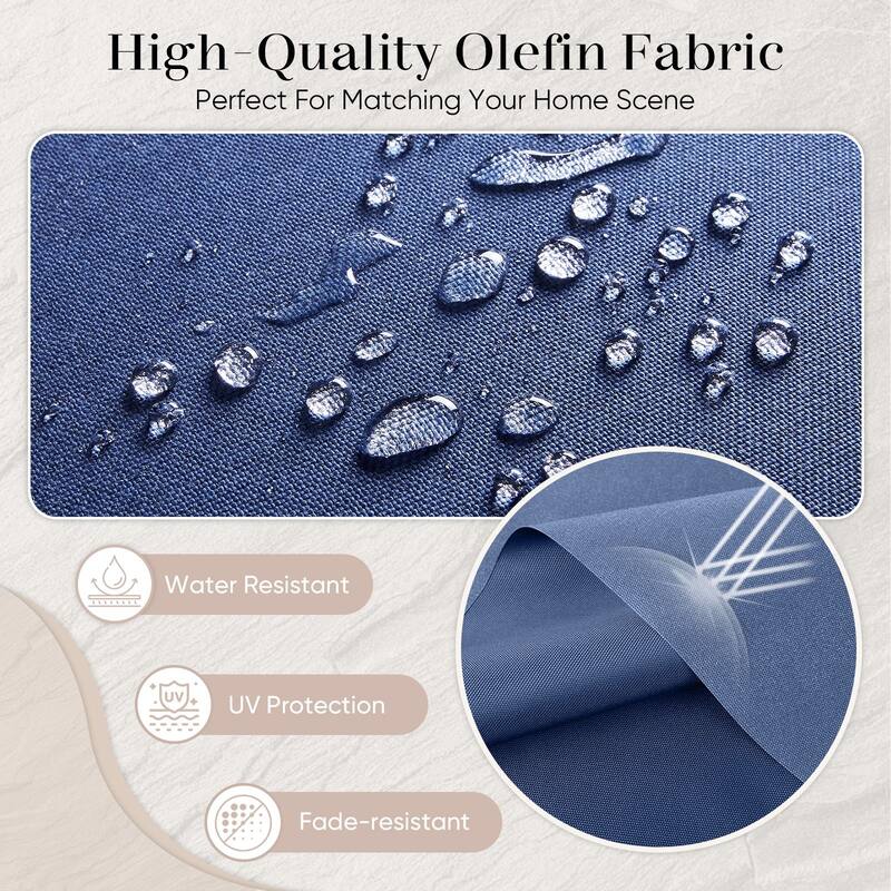 Pocassy 22x25x4 Inch Cushion for Outdoor Swivel Chairs Sofa Set