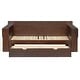 preview thumbnail 12 of 15, Multifunctional Sofa Bed Convertible Daybed with Removable Integrated Desk/Hydraulic Side Table/Storage Drawers for Small Spaces